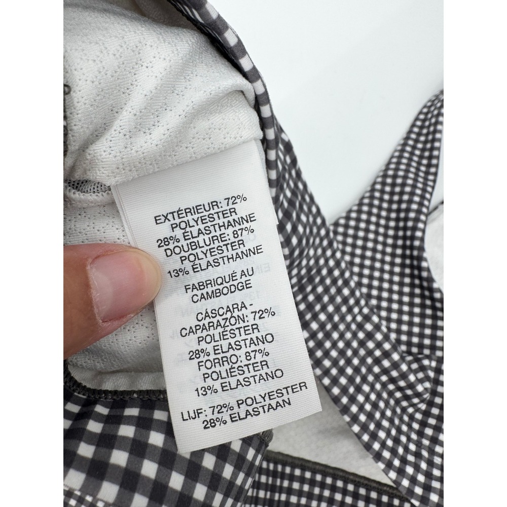 Vuori Volley Skirt & Daily Bra Set Womens XS/M Gingham Black White Activewear - Picture 8 of 10